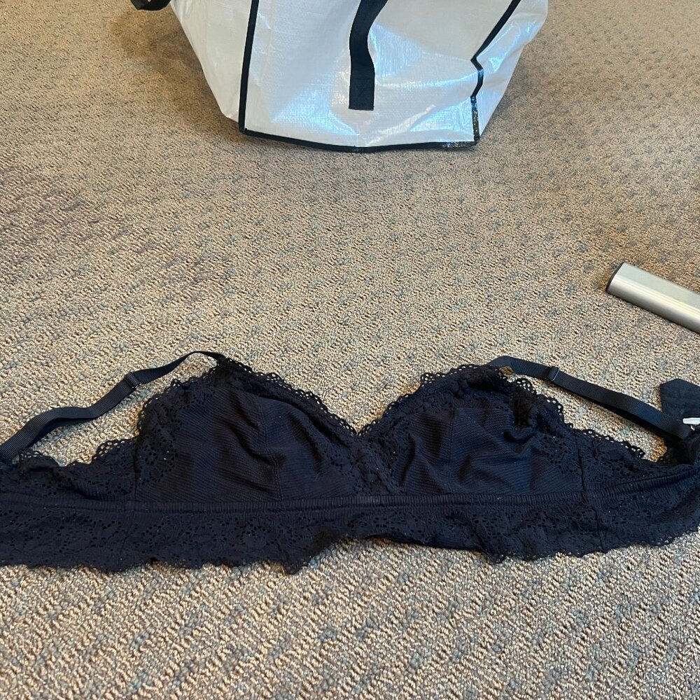 black lace bralette